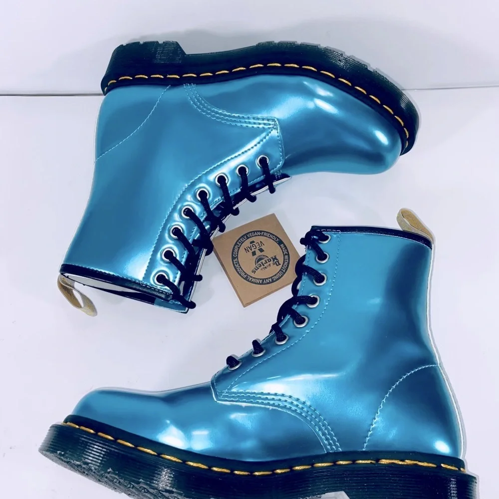 Dr. Martens Vegan 1460 Goldmix Blue - Picture 7 of 10